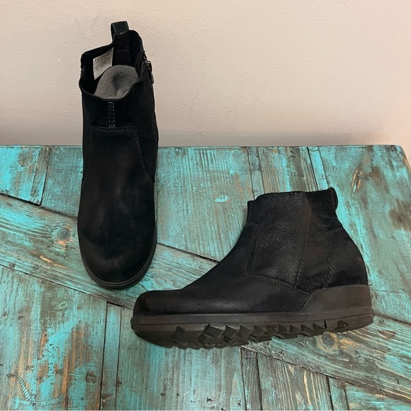 Sorel Women's Evie Bootie Waterproof Suede Boots Black Size 9.5 - Picture 3 of 12